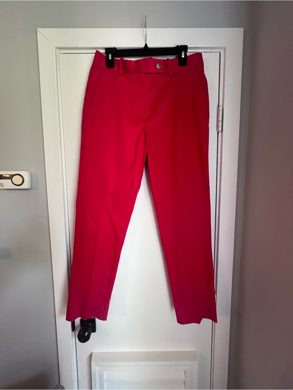 Brooks Brothers Women's Red Stretch Chino Pants Flat Front Solid Regular